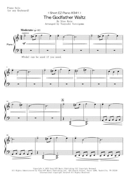 The Godfather Waltz (arr. Tsuyoshi Yoroiguma)