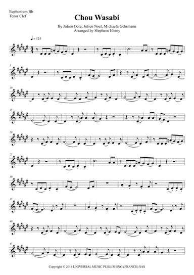 Chou Wasabi (arr. Stephane ELSINY)