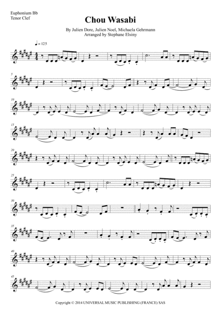 Chou Wasabi (arr. Stephane ELSINY)