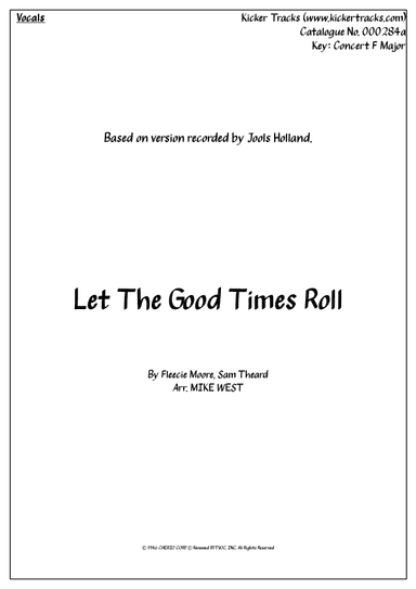 Let The Good Times Roll (arr. Michael Storeton-West)