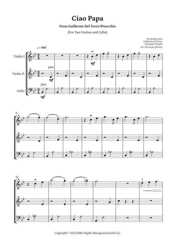 Ciao Papa (arr. Henrique Oliveira)