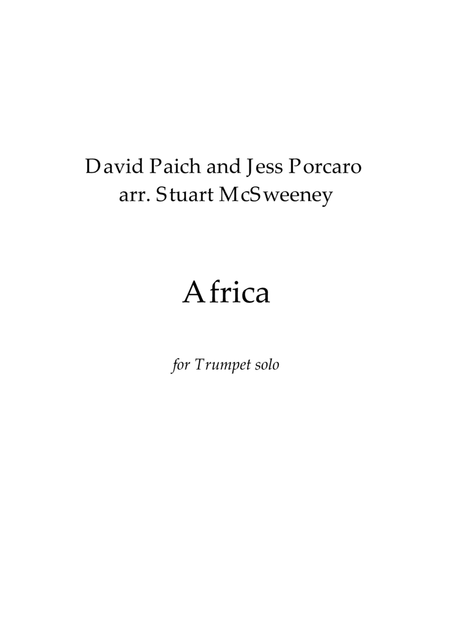 Africa (arr. Stuart McSweeney)