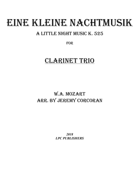 Eine Kleine Nachtmusik for Three Flutes (arr. Jeremy Corcoran)