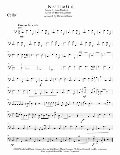 Kiss The Girl (arr. Elizabeth Darin)
