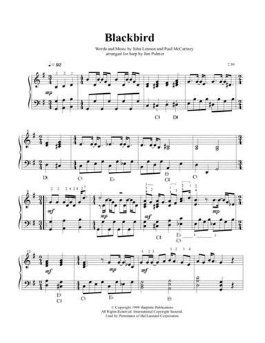 Blackbird (arr. Jim Palmer)