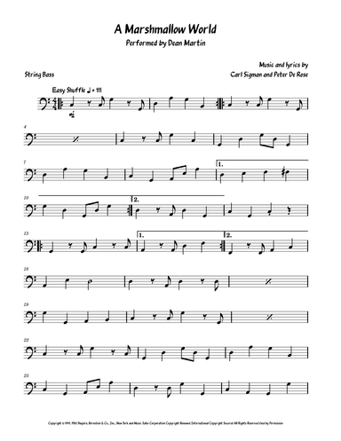 A Marshmallow World (arr. David Lartey)