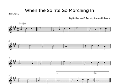 When The Saints Go Marching In (arr. Sales)