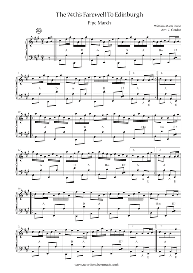 The 74th's Farewell To Edinburgh (arr. Julia Gordon)