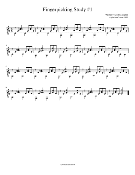 Fingerpicking Study #1