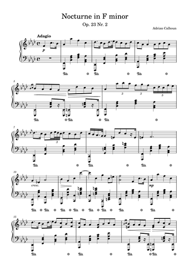 Nocturne in F minor Op.23 Nr.2