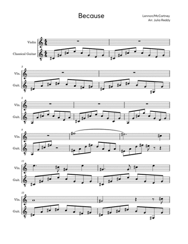 Because (arr. Julia Reddy)