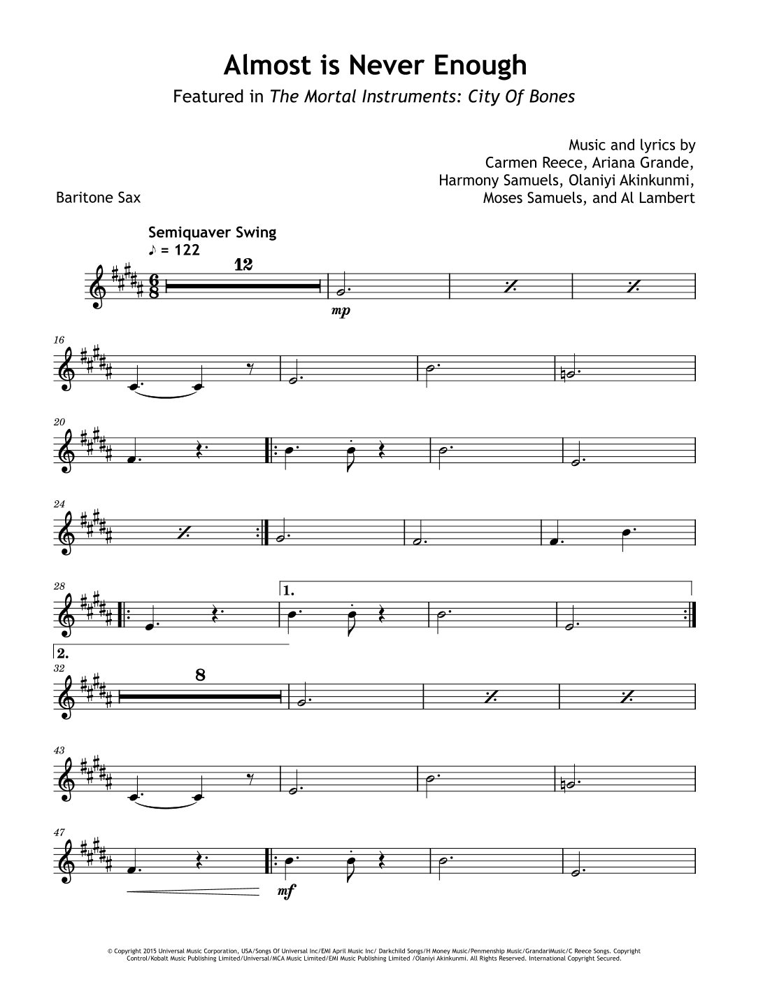 Almost Is Never Enough (arr. David Lartey)