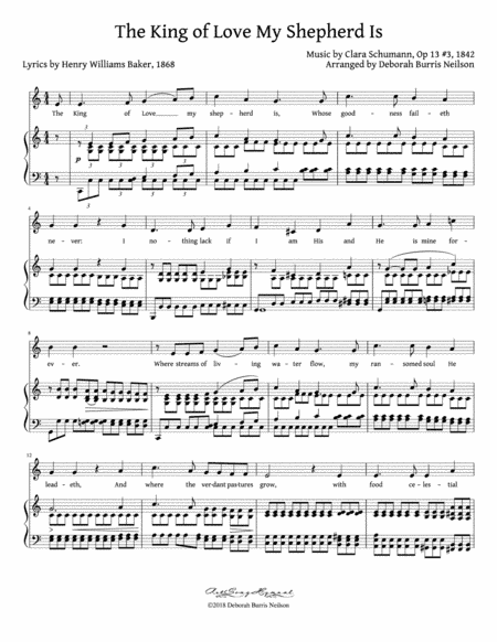 The King of Love My Shepherd Is / Clara Schumann's "Liebeszauber" (Low Voice) (arr. Deborah Burris Neilson)