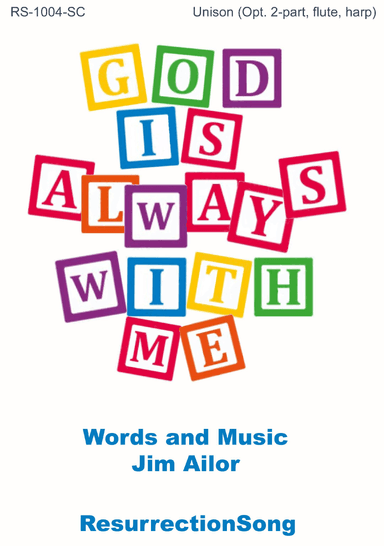 God Is Always with Me SCORE (Opt. 2-part, Flute & Harp)