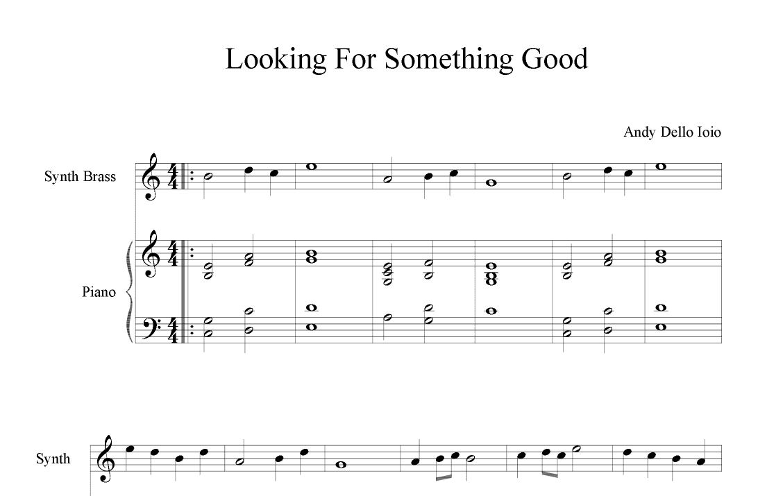 Looking For Something Good (Revised)