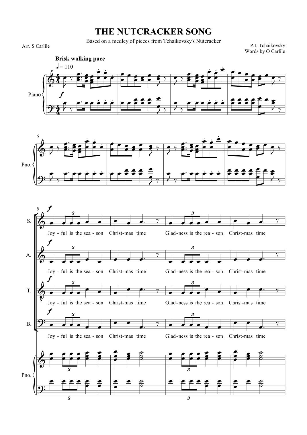 The Nutcracker Song (arr. SCMusic)