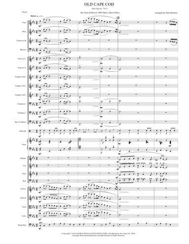 Old Cape Cod (arr. Paul Hemmer)
