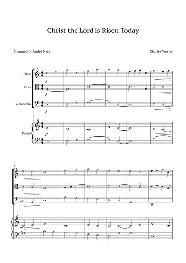 Christ the Lord is Risen Today (arr. André Nusa)
