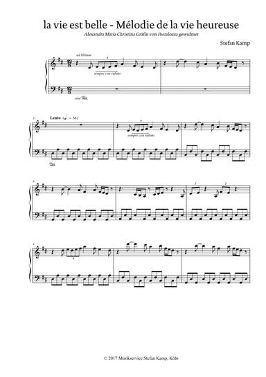 Mélodie de la vie heureuse (La vie est belle)