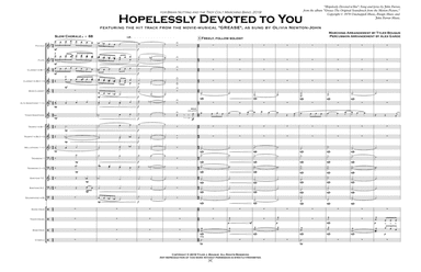 Olivia Newton-john: Hopelessly Devoted To You (the (arr. Tyler Bouque, Alex Garde)