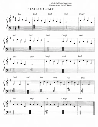 State Of Grace (arr. jeff siesser)