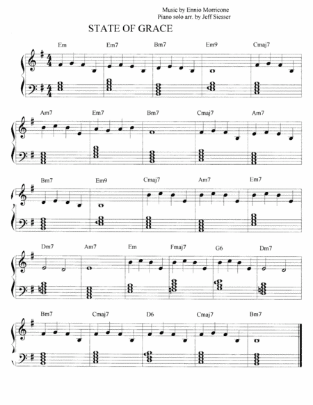 State Of Grace (arr. jeff siesser)
