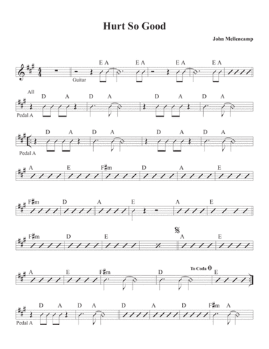 Hurts So Good (arr. David M Fagnant)