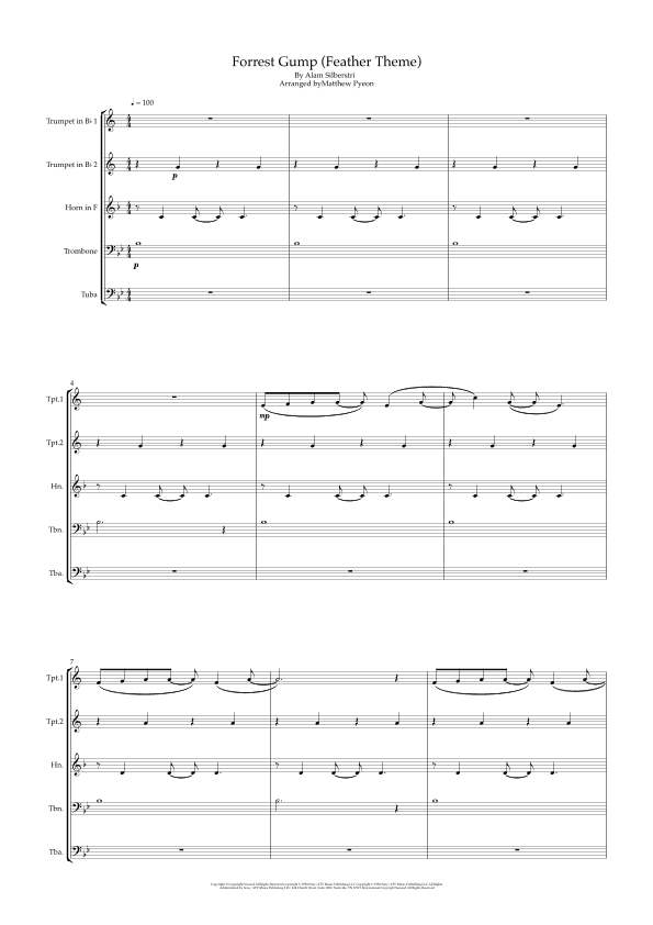 Forrest Gump - Main Title (feather Theme) (arr. Matthew pyeon)