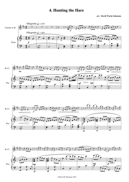 Hunting the Hare (clarinet and piano) (arr. David Warin Solomons)