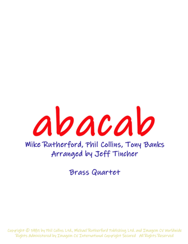 Abacab (arr. Jeff Tincher)