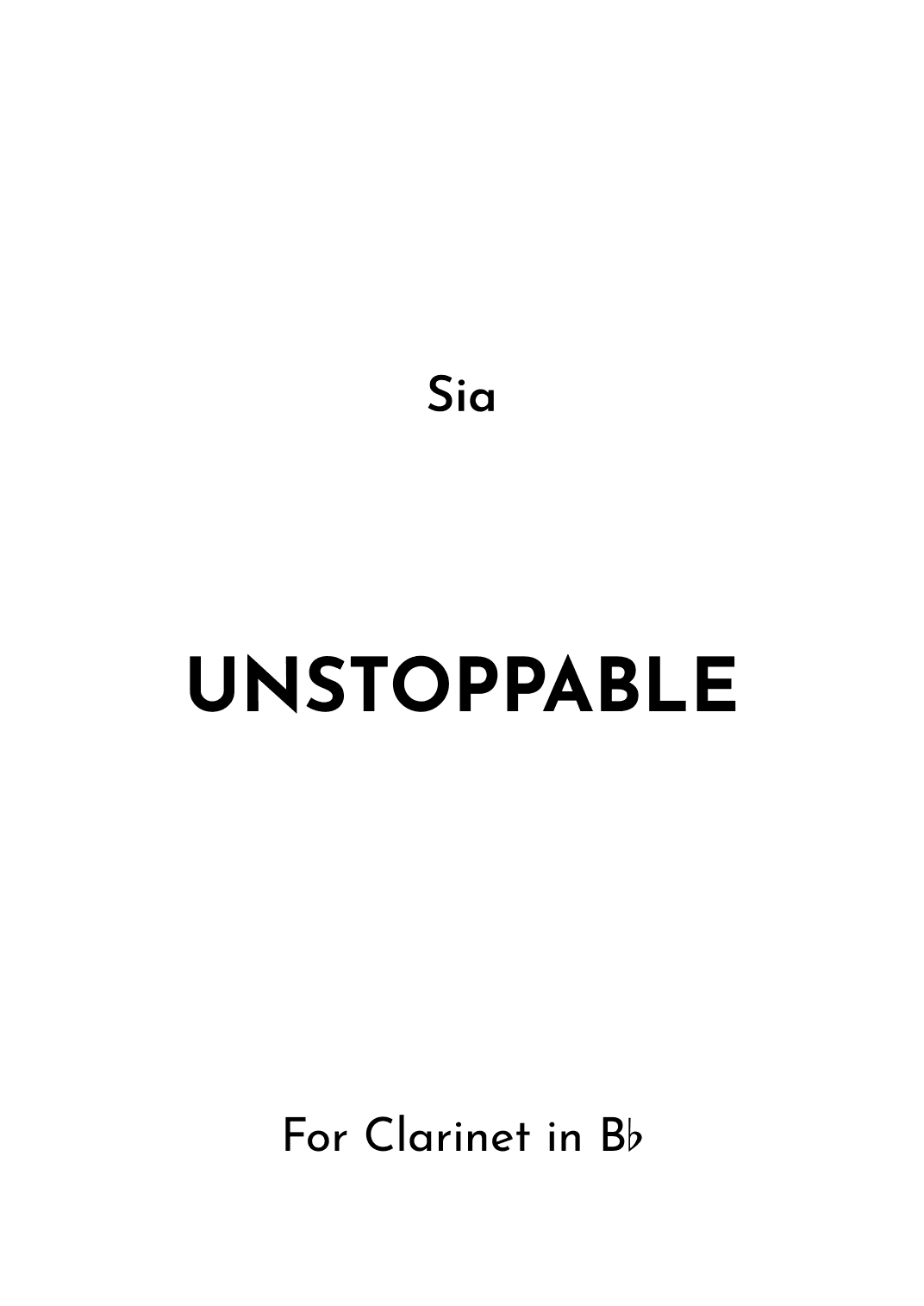 Unstoppable (arr. Jireh J.)