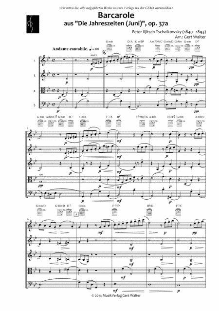 Barcarolle (arr. Gert Th. Walter)