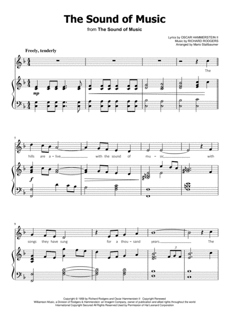 The Sound Of Music (arr. Mario Stallbaumer)