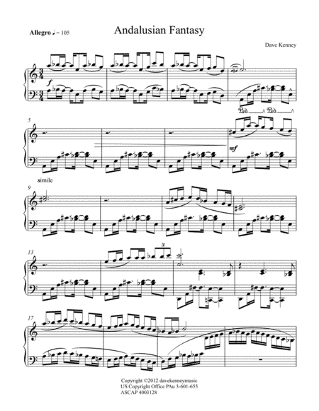 Andalusian Fantasy (solo piano)