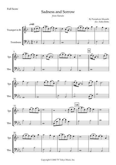 Sadness And Sorrow (arr. Fabio Britto)