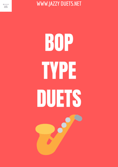 Bebop type duets for alto saxophone
