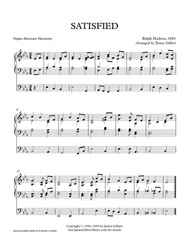 SATISFIED (arr. James Gilbert Music)