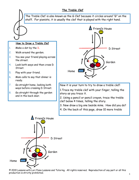 How to Draw a Treble Clef