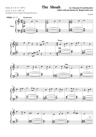 The Shoah - lever harp solo