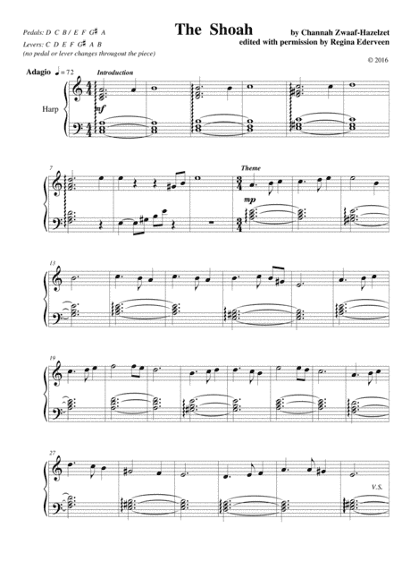 The Shoah - lever harp solo