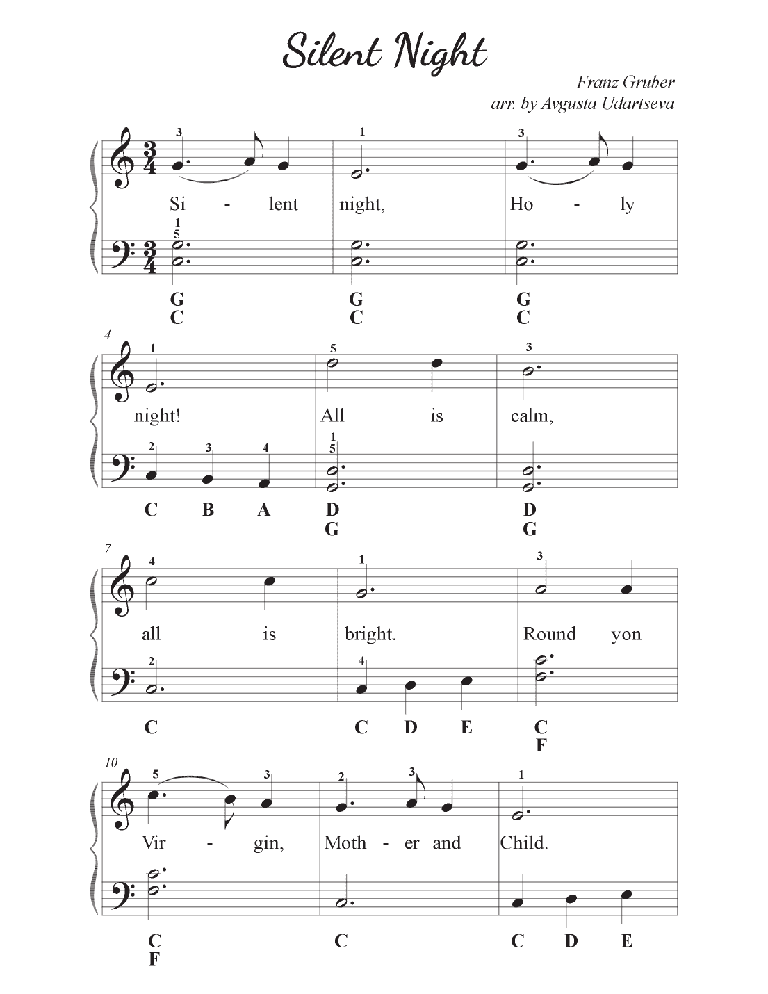 Silent Night (arr. Avgusta Udartseva)