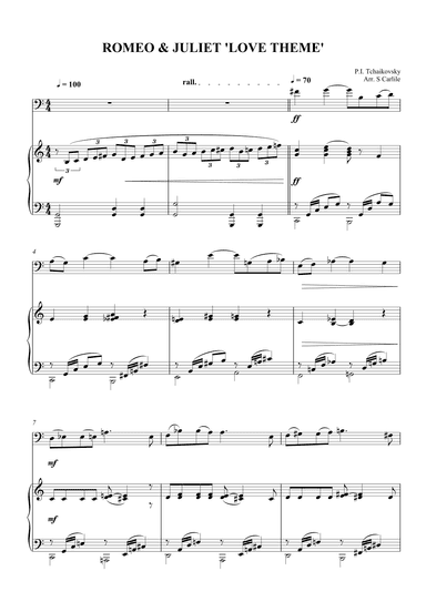 Romeo and Juliet Love Theme (arr. SCMusic)