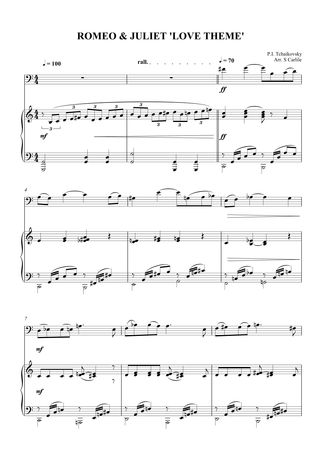 Romeo and Juliet Love Theme (arr. SCMusic)