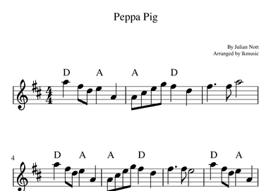 Peppa Pig (arr. Lkmusic)