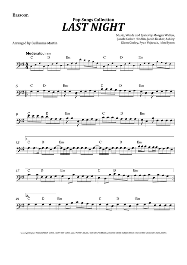 Last Night (arr. Guillaume Martin)