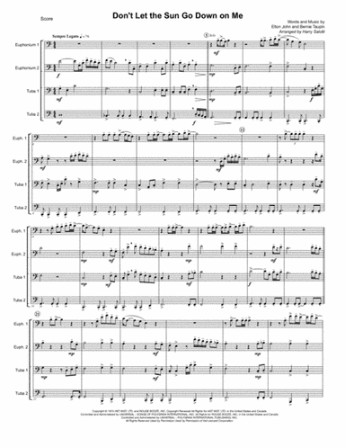 Don't Let The Sun Go Down On Me (arr. Harry Salotti)
