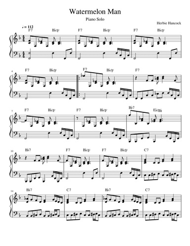 Watermelon Man (arr. John Fries)
