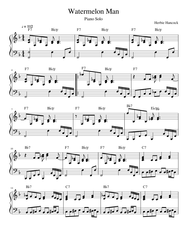 Watermelon Man (arr. John Fries)