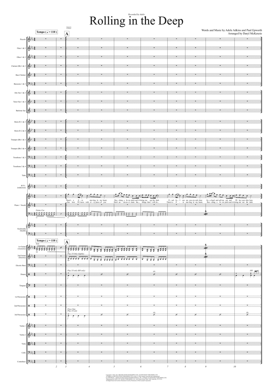 Rolling In The Deep (arr. Daryl McKenzie)