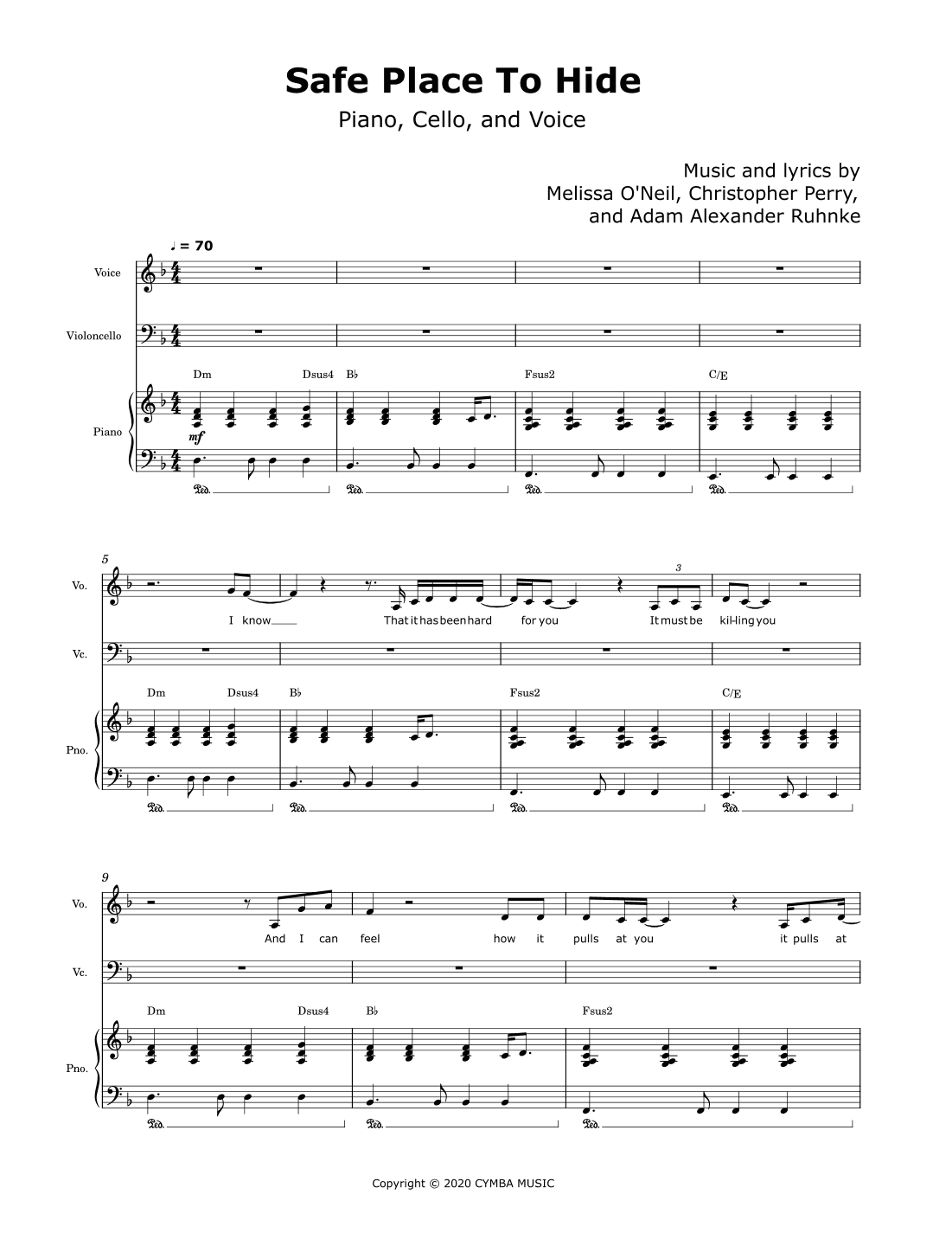 Safe Place To Hide (arr. David Lartey)